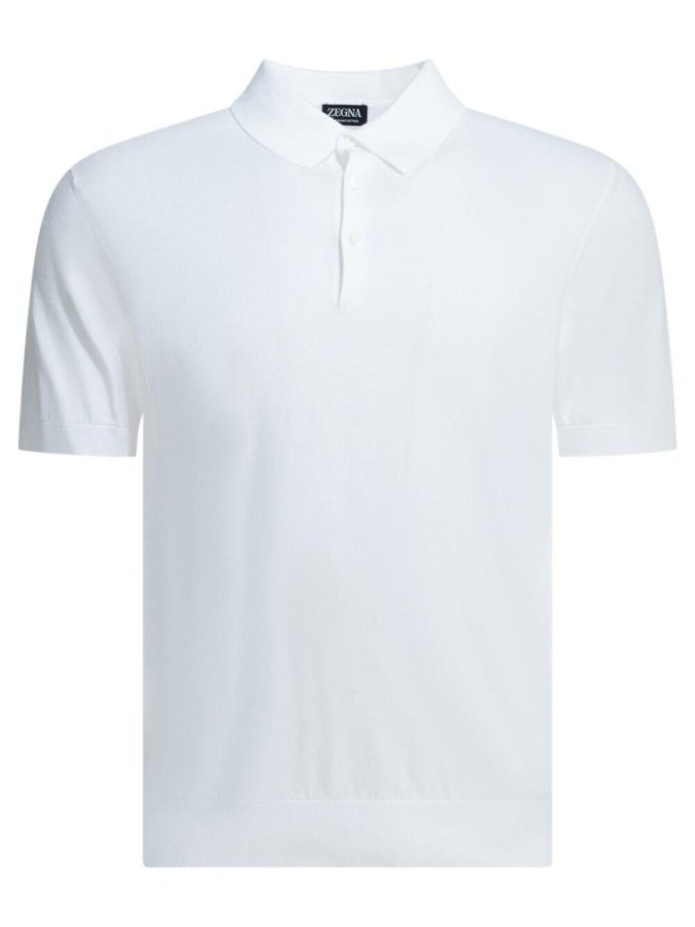 Zegna Cotton Polo Shirt With Short Sleeves Tag Size 54 Men